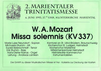 2. Marientaler Trinitatismesse