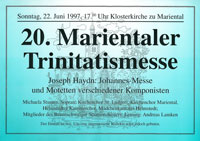 20. Marientaler Trinitatismesse